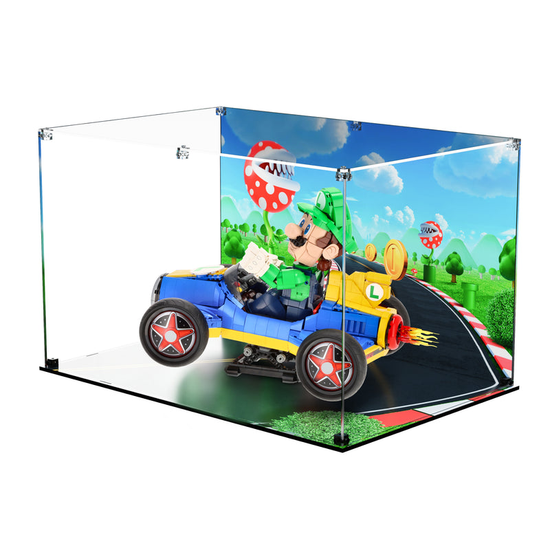 Load image into Gallery viewer, LEGO 72050 Mario Kart – Luigi &amp; Mach 8 - Display Case
