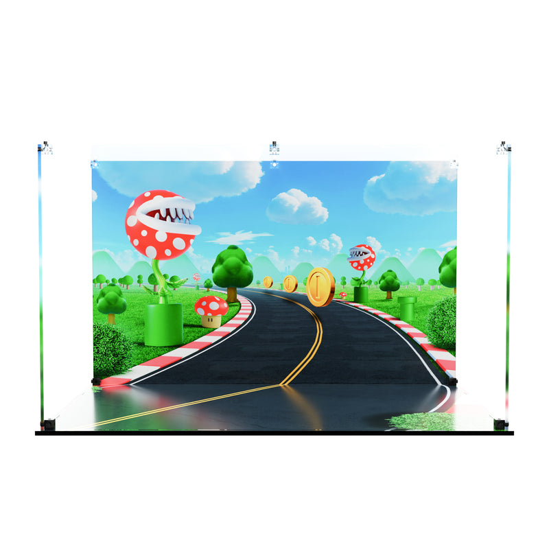 Load image into Gallery viewer, LEGO 72050 Mario Kart – Luigi &amp; Mach 8 - Display Case
