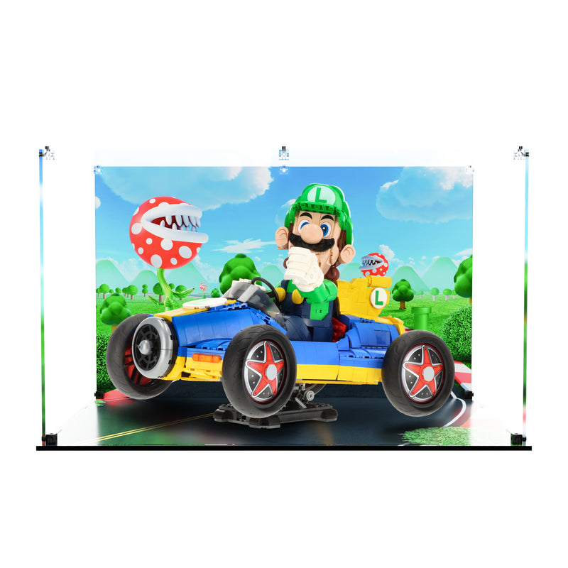 Load image into Gallery viewer, LEGO 72050 Mario Kart – Luigi &amp; Mach 8 - Display Case
