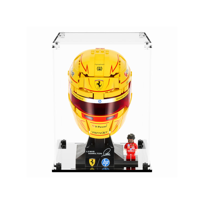 Load image into Gallery viewer, LEGO 43022 Scuderia Ferrari HP Lewis Hamilton Helmet - Display Case
