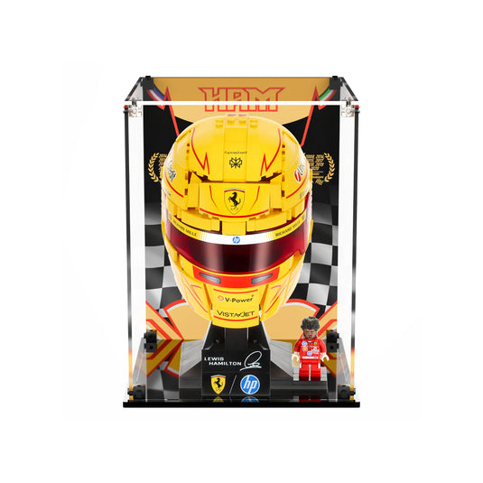 LEGO 43022 Scuderia Ferrari HP Lewis Hamilton Helmet - Display Case