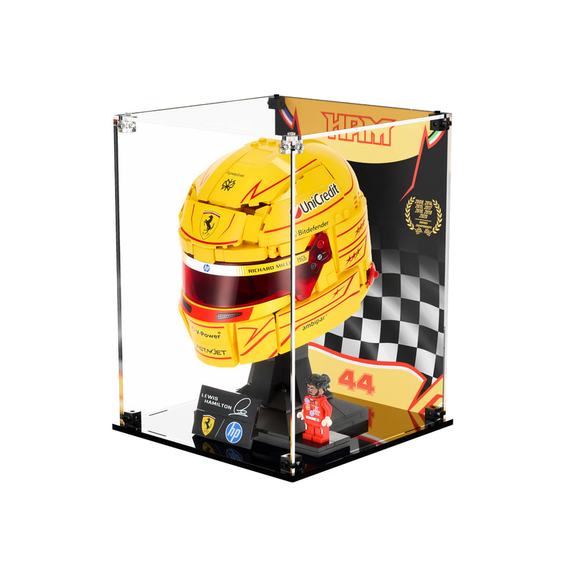 Load image into Gallery viewer, LEGO 43022 Scuderia Ferrari HP Lewis Hamilton Helmet - Display Case
