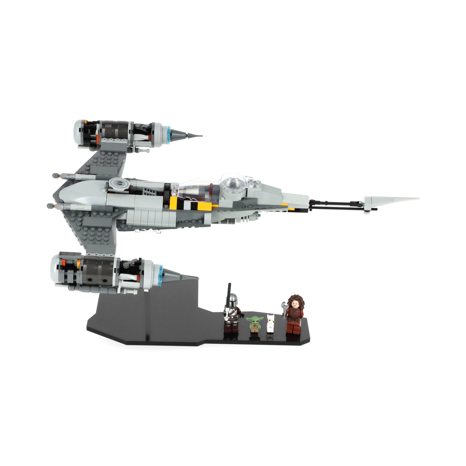 Espositore Angolare Regolabile Per LEGO N-1 Starfighter 75325 – Kit 58 Pezzi In ABS, Supporto Per Modellismo Collezione