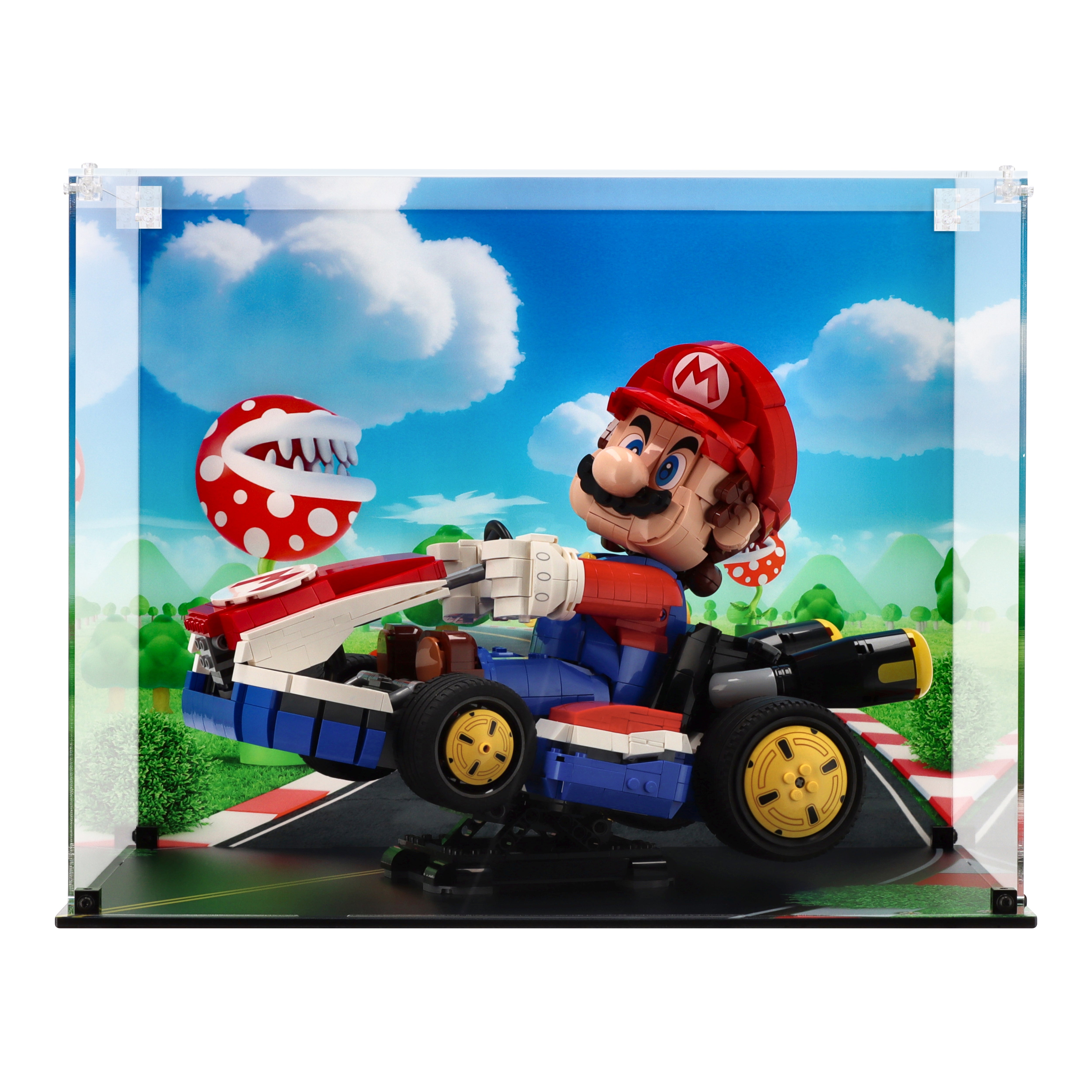 Mario Display Set LEGO 72037 Mario Kart – Mario & Standard Kart - Display Case