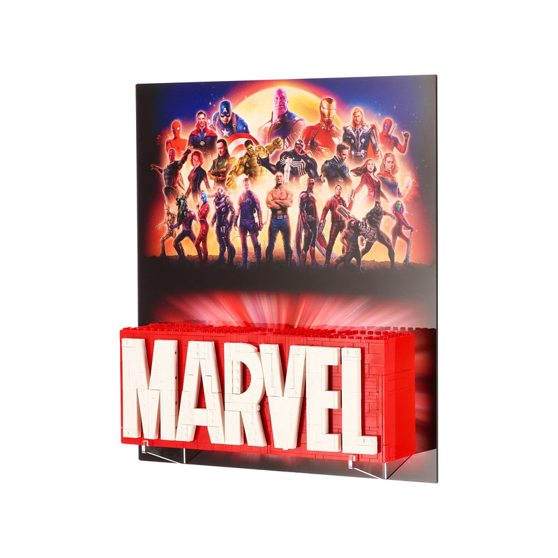 Load image into Gallery viewer, Wall Display for LEGO 76313 MARVEL Logo &amp; Minifigures
