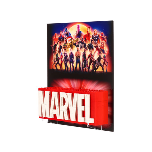 Wall Display for LEGO 76313 MARVEL Logo & Minifigures