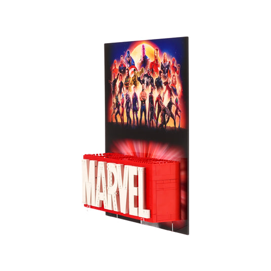Wall Display for LEGO 76313 MARVEL Logo & Minifigures