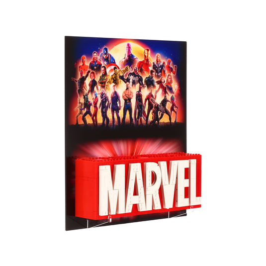 Wall Display for LEGO 76313 MARVEL Logo & Minifigures