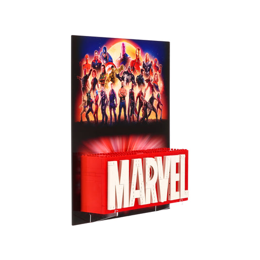Wall Display for LEGO 76313 MARVEL Logo & Minifigures