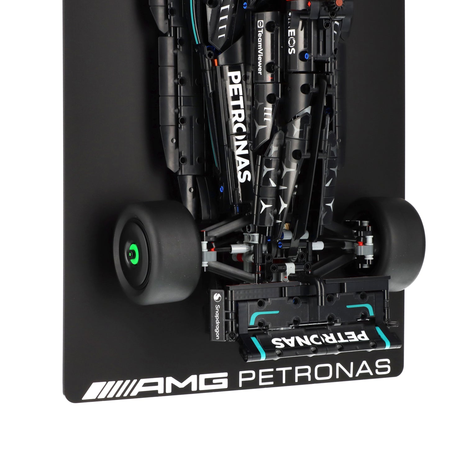 Support Mural Pour LEGO Mercedes F1 W14 - Cadre Acrylique 50x80 Cm Avec LED USB - Idée Cadeau Collection - 11