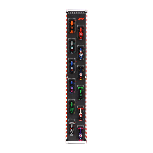 Wall Mounted Display Case for LEGO F1 Collectible Race Cars (71049)