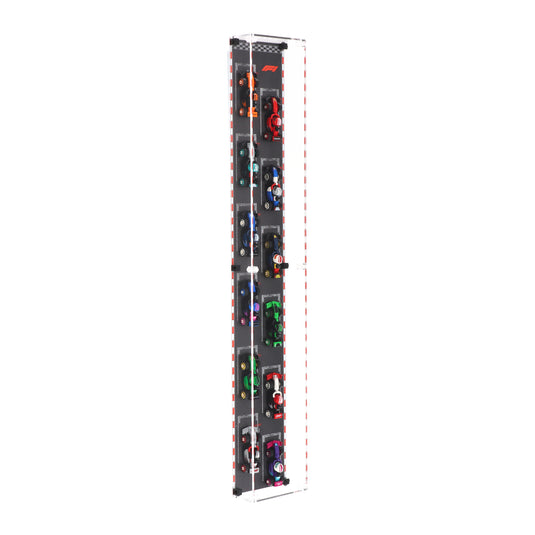 Wall Mounted Display Case for LEGO F1 Collectible Race Cars (71049)