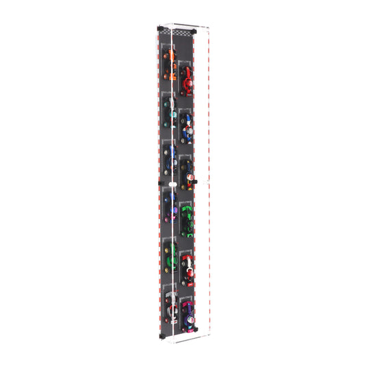 Wall Mounted Display Case for LEGO F1 Collectible Race Cars (71049)