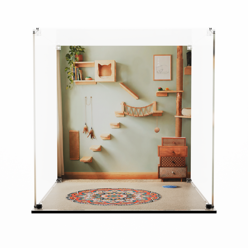 Load image into Gallery viewer, LEGO 21376 Orange Cat - Display Case
