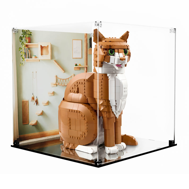 Load image into Gallery viewer, LEGO 21376 Orange Cat - Display Case

