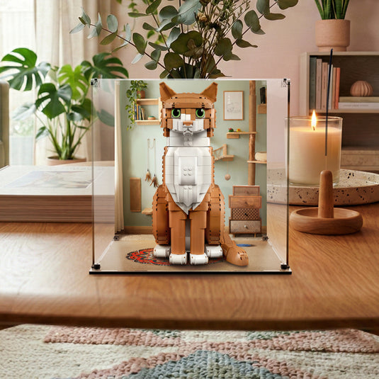 LEGO 21376 Orange Cat - Display Case