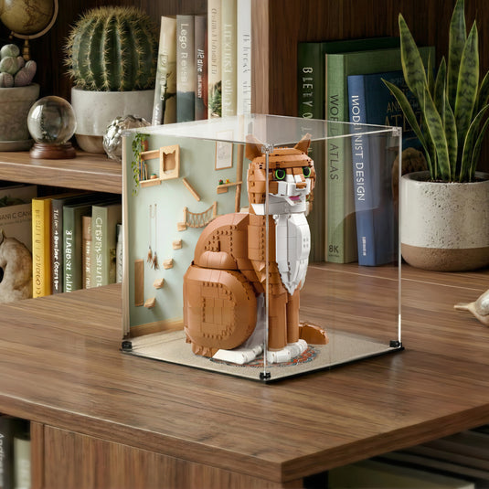 LEGO 21376 Orange Cat - Display Case
