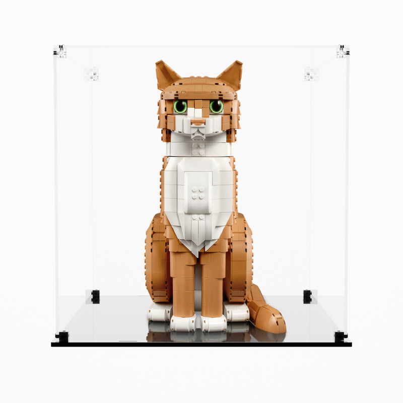 Load image into Gallery viewer, LEGO 21376 Orange Cat - Display Case
