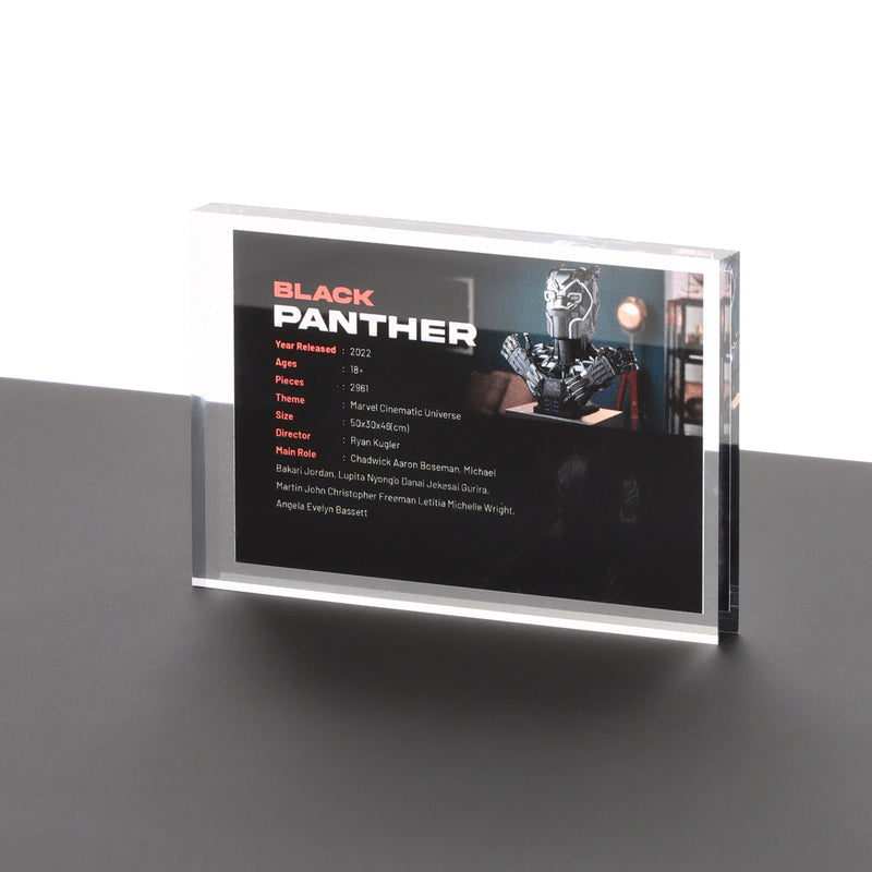 Load image into Gallery viewer, Lego 76215 Black Panther - Display Plaque
