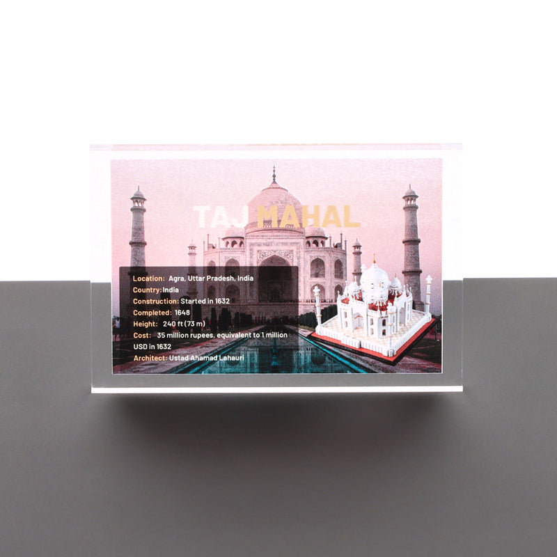 Load image into Gallery viewer, Lego 21056 Taj Mahal - Display Plaque
