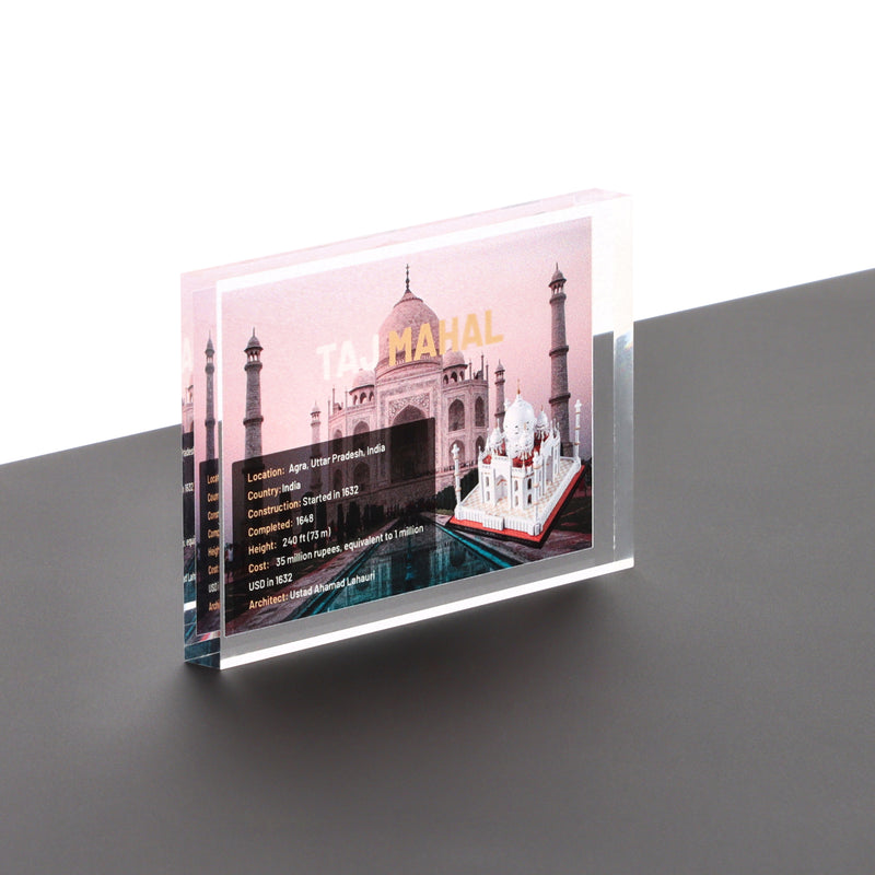 Load image into Gallery viewer, Lego 21056 Taj Mahal - Display Plaque
