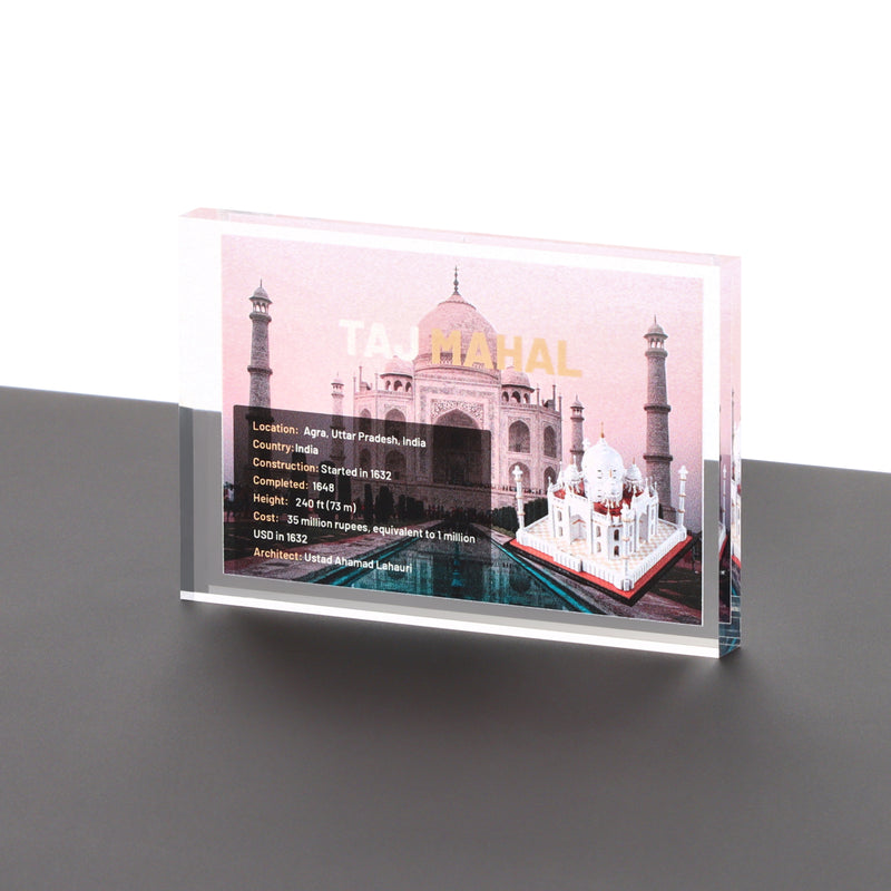 Load image into Gallery viewer, Lego 21056 Taj Mahal - Display Plaque
