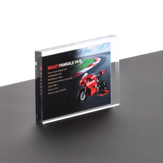 Lego 42107 Ducati Panigale V4 R - Display Plaque