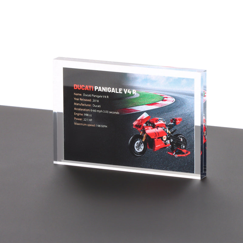 Load image into Gallery viewer, Lego 42107 Ducati Panigale V4 R - Display Plaque
