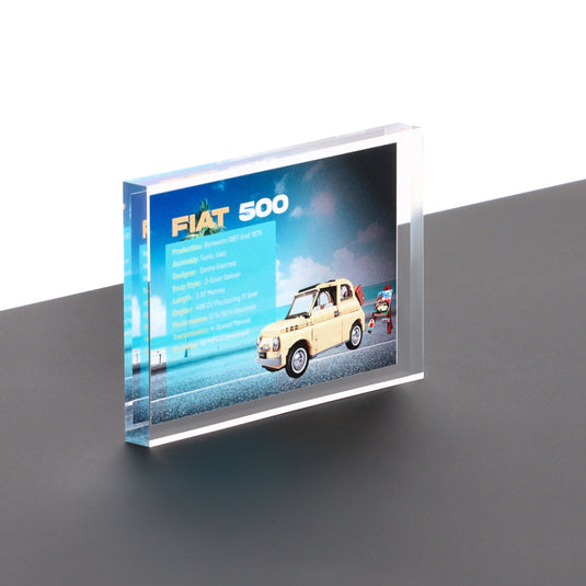 Lego 10271 Fiat 500 - Display Plaque