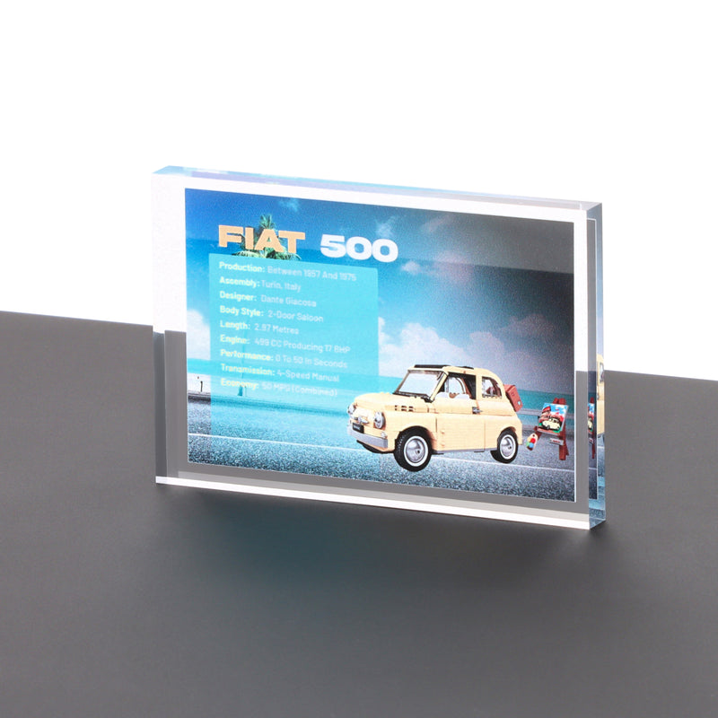 Load image into Gallery viewer, Lego 10271 Fiat 500 - Display Plaque
