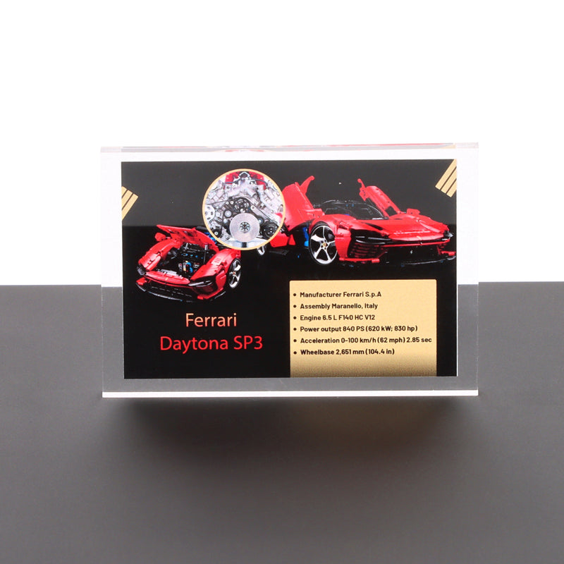 Load image into Gallery viewer, Lego 42143 Ferrari Daytona SP3 - Display Plaque

