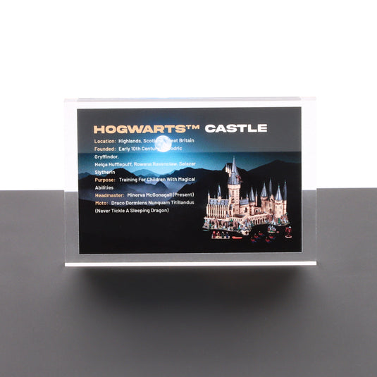 Lego 71043 Hogwarts Castle - Display Plaque