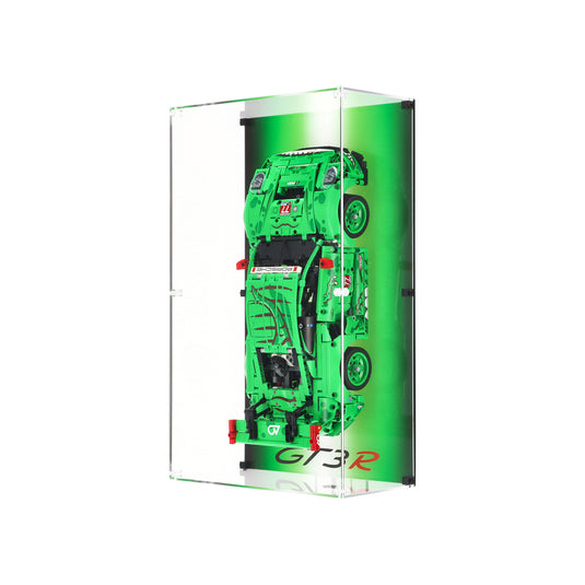 LEGO 42224 Porsche 911 GT3 R REXY AO Racing Car - Wall Mounted Display Case