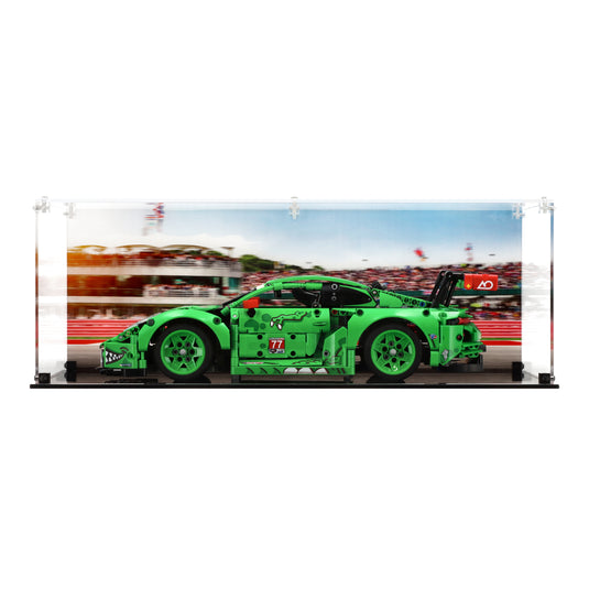 LEGO 42224 Porsche 911 GT3 R REXY AO Racing Car - Display Case
