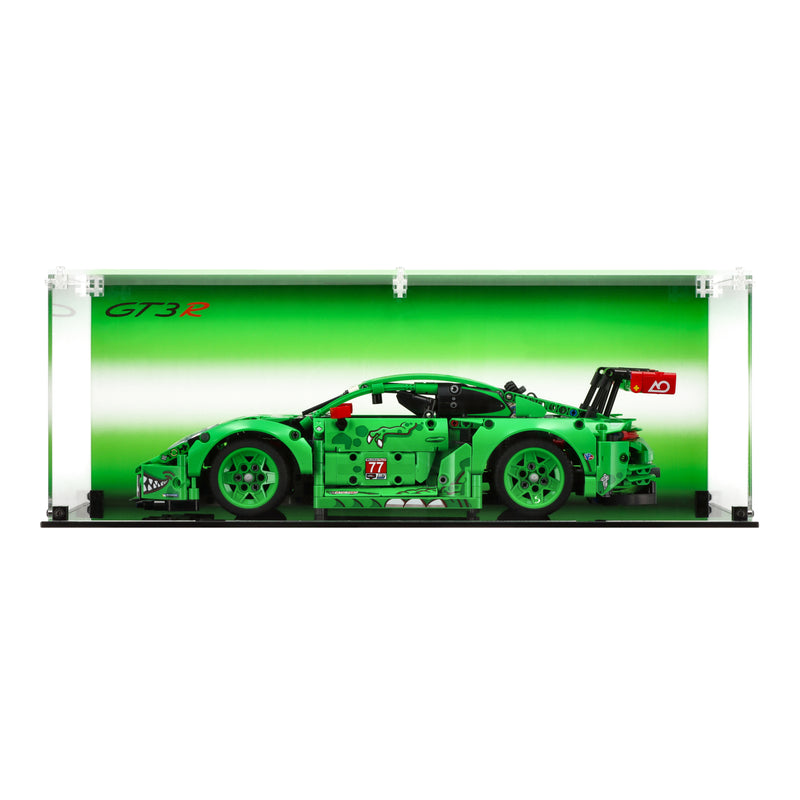 Load image into Gallery viewer, LEGO 42224 Porsche 911 GT3 R REXY AO Racing Car - Display Case
