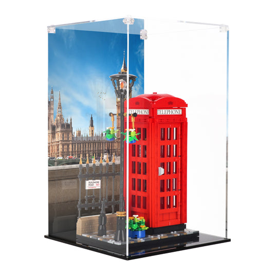 Lego 21347 Red London Telephone Box - Display Case