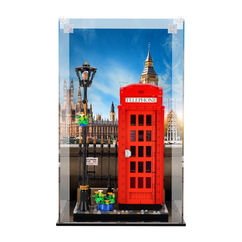 Load image into Gallery viewer, Lego 21347 Red London Telephone Box - Display Case
