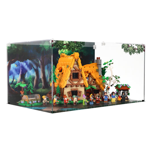 Lego 43242 Snow White and the Seven Dwarfs' Cottage - Display Case