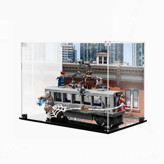 LEGO 76321 Spider-Man vs. Doc Ock Subway Train Scene - Display Case