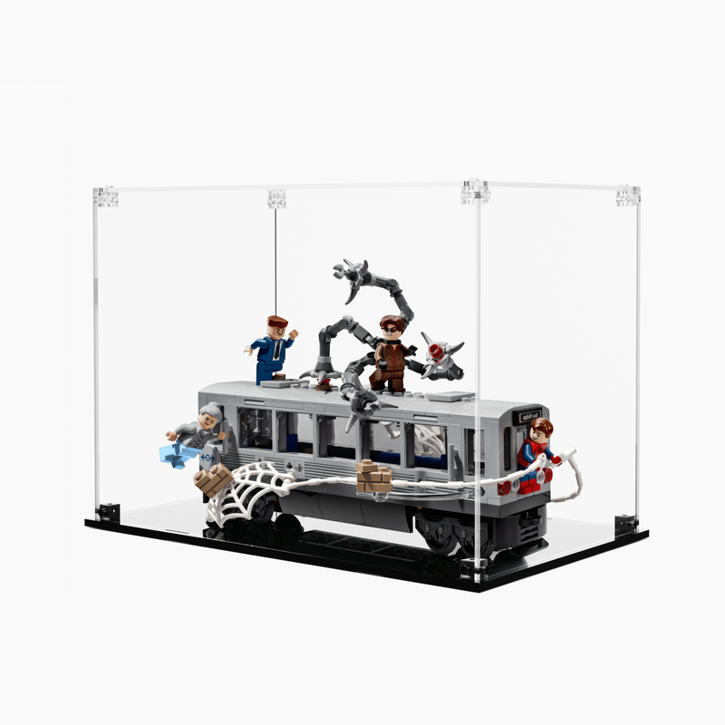 Load image into Gallery viewer, LEGO 76321 Spider-Man vs. Doc Ock Subway Train Scene - Display Case
