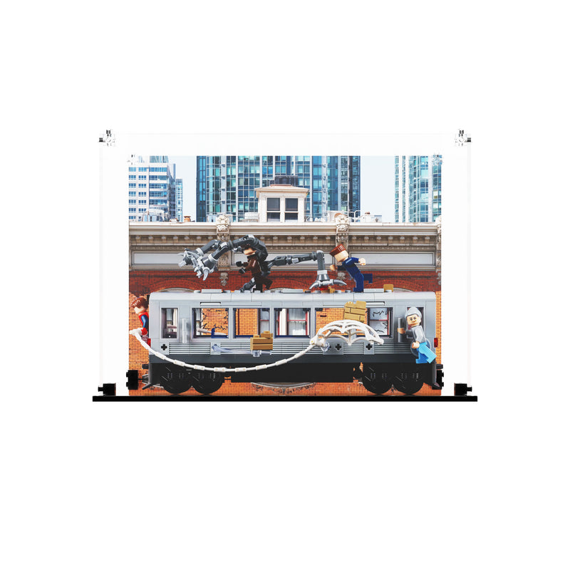 Load image into Gallery viewer, LEGO 76321 Spider-Man vs. Doc Ock Subway Train Scene - Display Case
