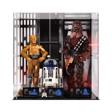 LEGO Star Wars Chewbacca, C-3PO and R2-D2 (75371, 75398, 75379) - Display Case