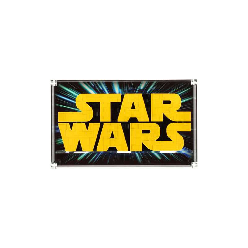 Load image into Gallery viewer, LEGO 75404 Brick-Built Star Wars™ Logo - Wall Mounted Display Case
