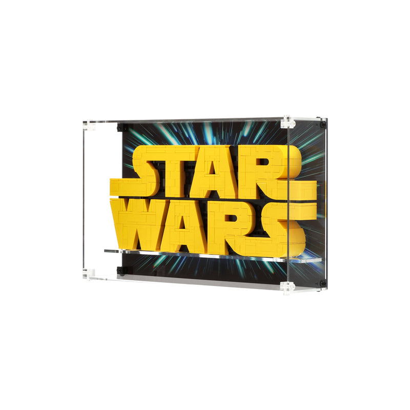Load image into Gallery viewer, LEGO 75404 Brick-Built Star Wars™ Logo - Wall Mounted Display Case
