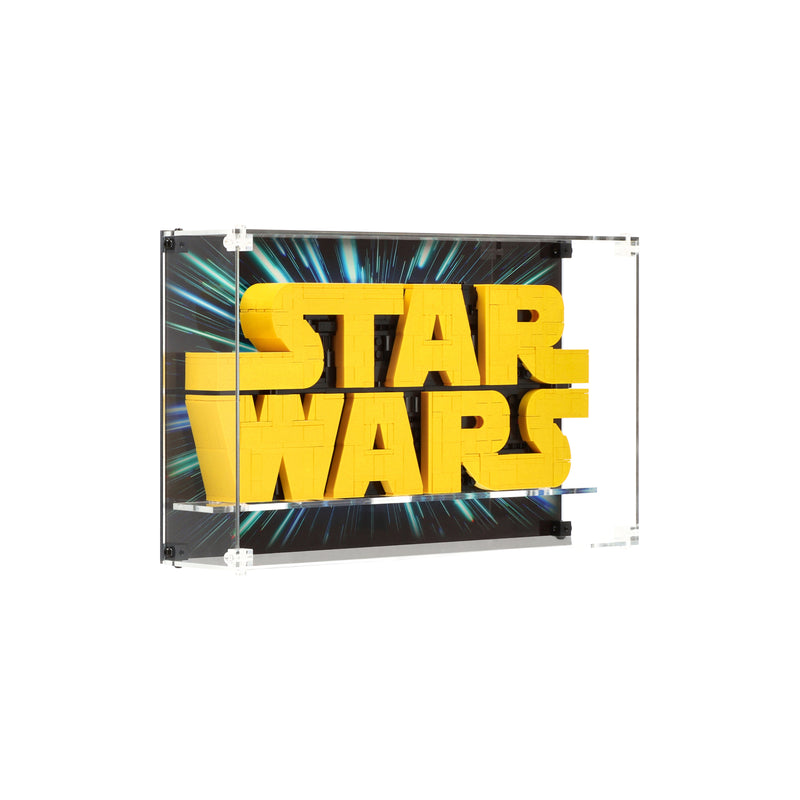 Load image into Gallery viewer, LEGO 75404 Brick-Built Star Wars™ Logo - Wall Mounted Display Case
