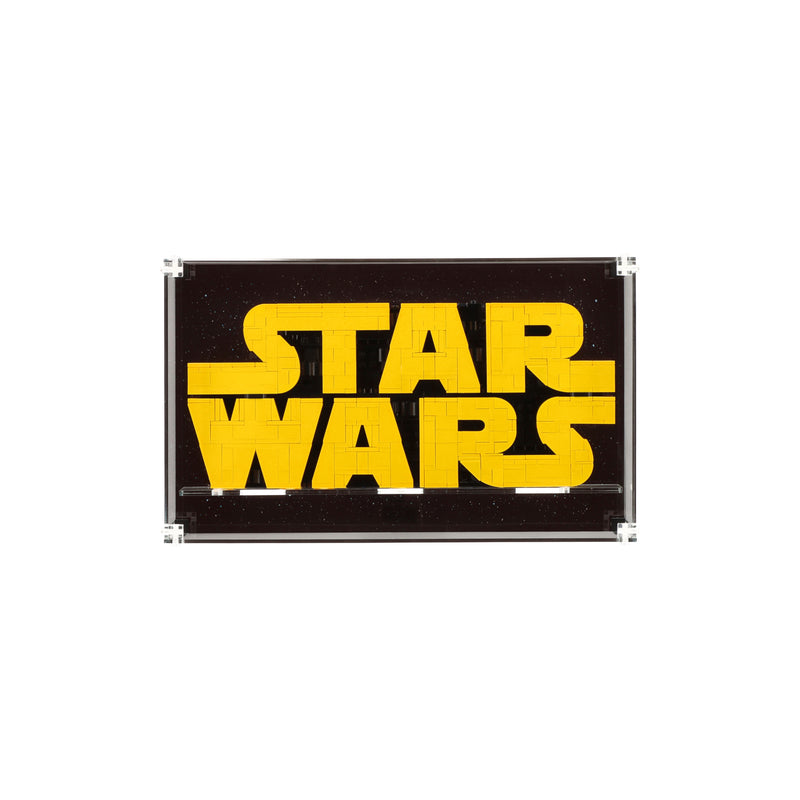Load image into Gallery viewer, LEGO 75404 Brick-Built Star Wars™ Logo - Wall Mounted Display Case
