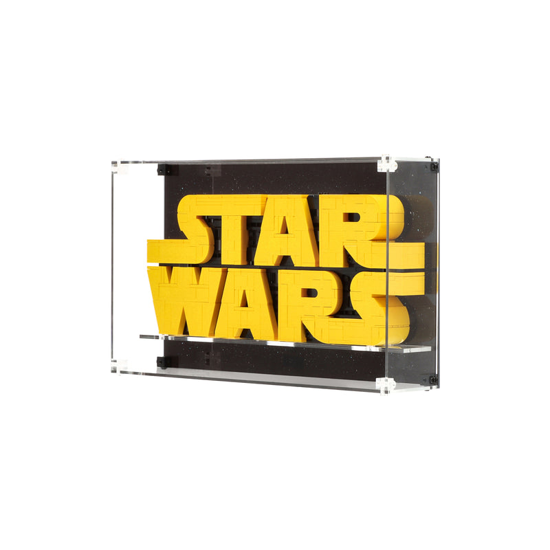 Load image into Gallery viewer, LEGO 75404 Brick-Built Star Wars™ Logo - Wall Mounted Display Case
