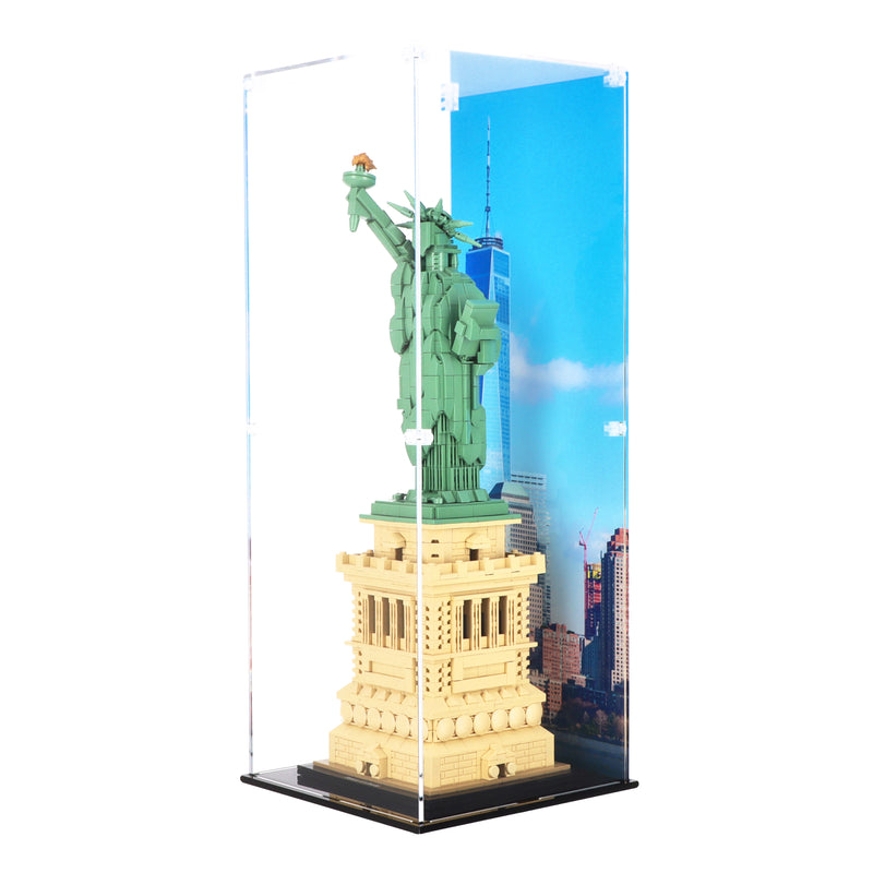 Lego statue of liberty display case sale