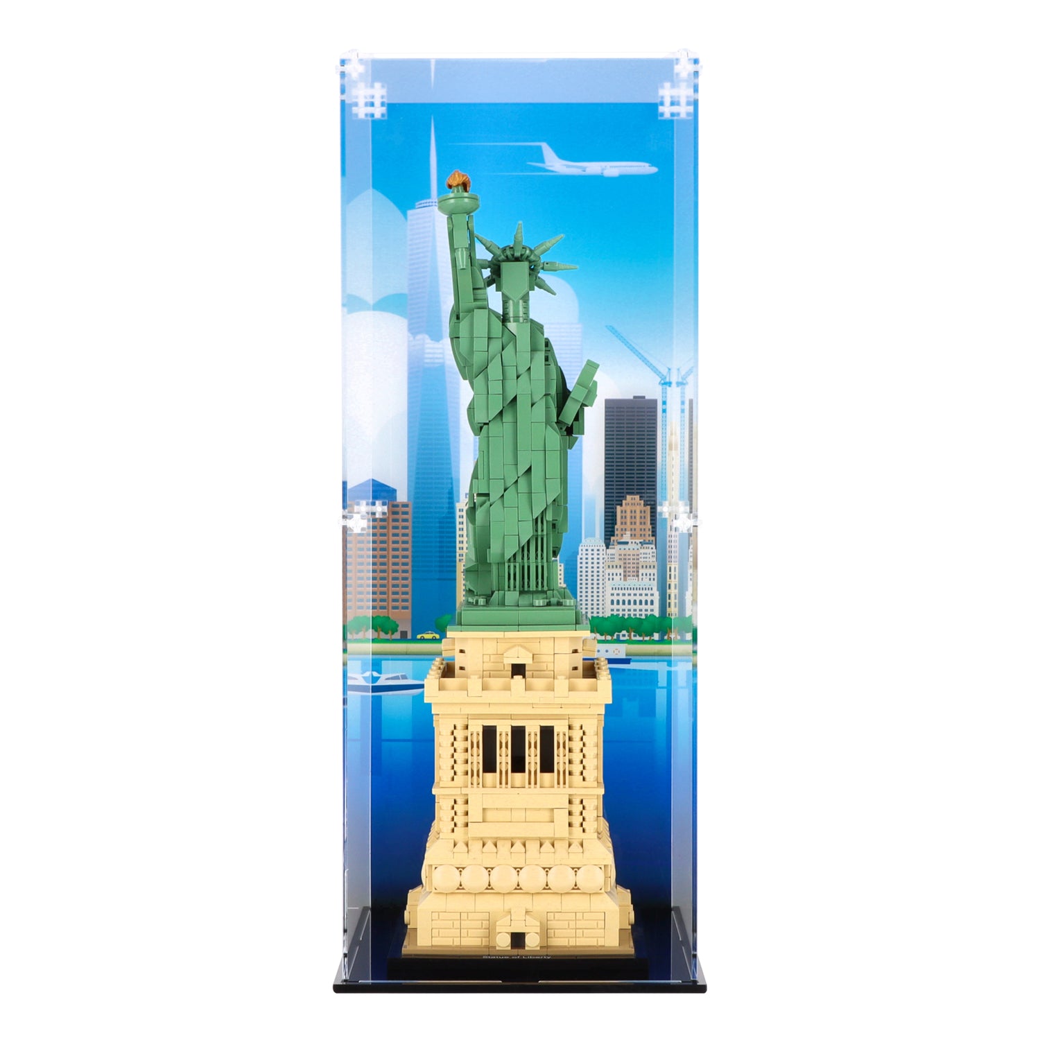 Lego 21042 Lego 21042 Statue of Liberty - Display Case – Uniquedisplay.co.uk