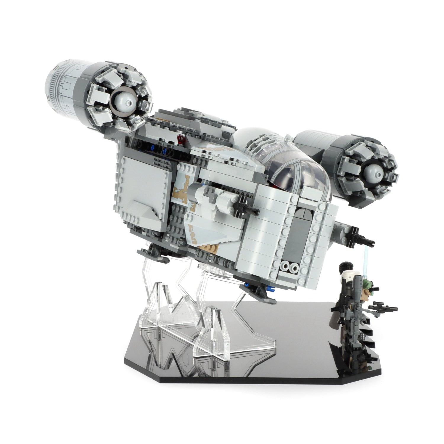 Exploding Lego Razor Crest LEGO 75292 Star Wars The Razor Crest - Display Stand